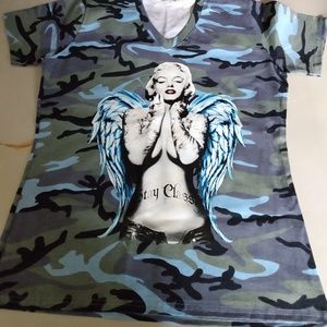 Blue Camouflage  female T-shirt